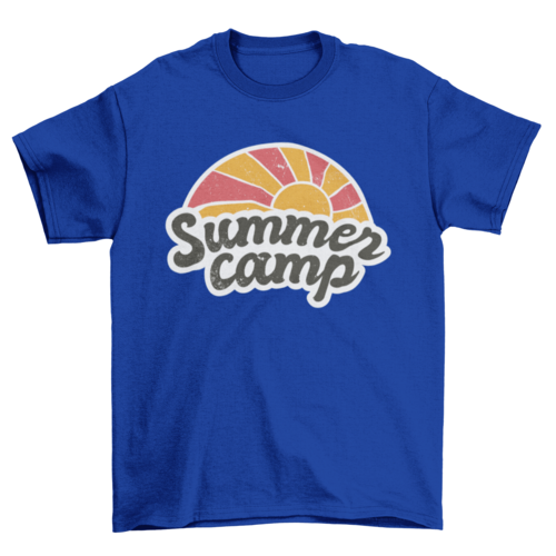Summer camp vintage t-shirt design