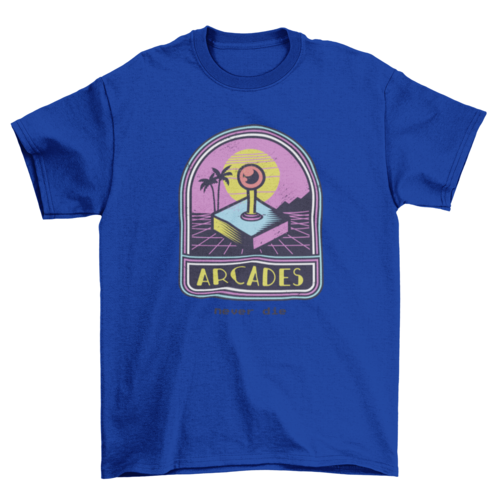 Cool Fashion Retro Vintage arcade Game Quote "Arcades Never Die"