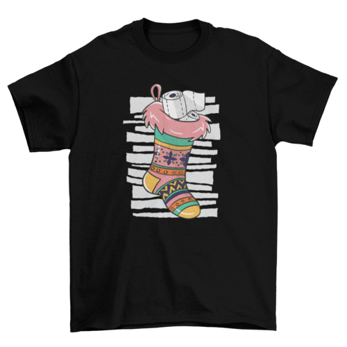 Toilet paper sock t-shirt
