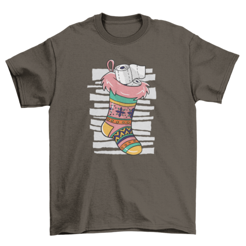 Toilet paper sock t-shirt