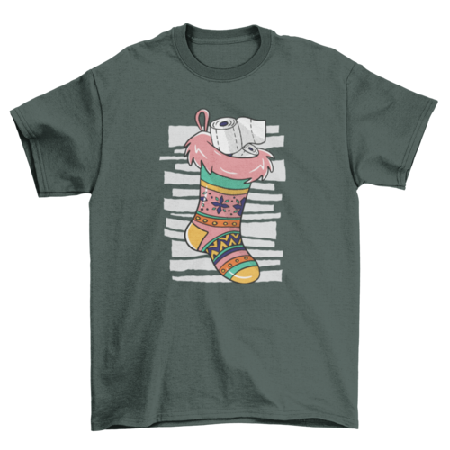Toilet paper sock t-shirt
