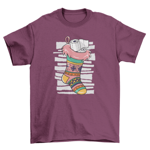 Toilet paper sock t-shirt