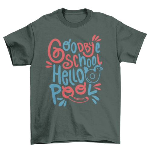 Goodbye school summertime t-shirt