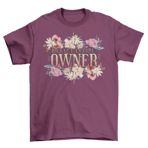 Watercolor flowers boutique t-shirt