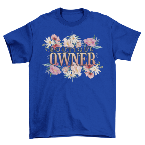 Watercolor flowers boutique t-shirt