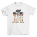 Meerkats in Xmas hats with quote "Have a Merry Christmas" animal