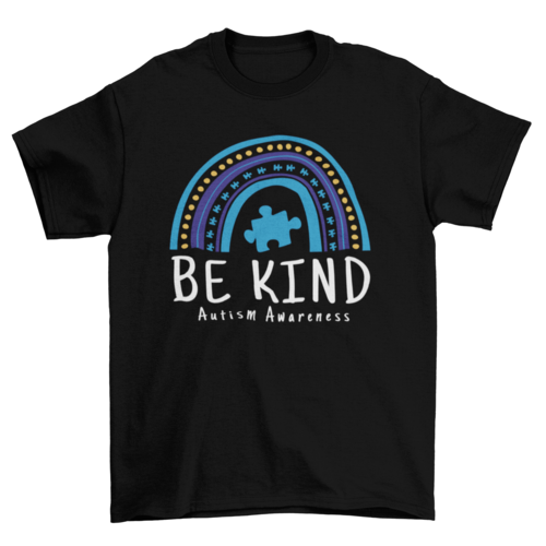 Be kind autism awareness quote t-shirt
