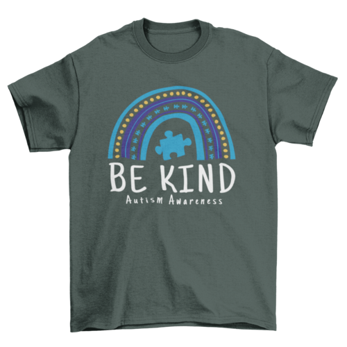 Be kind autism awareness quote t-shirt
