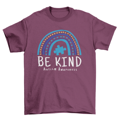 Be kind autism awareness quote t-shirt