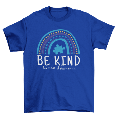 Be kind autism awareness quote t-shirt